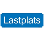 106498 Lastplats - Skylt i plast - 420x148mm