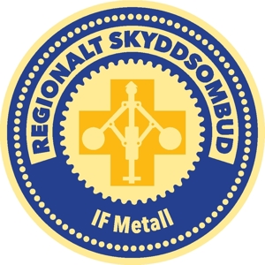 106531 Regionalt Skyddsombud IF Metall - Dekal i plast - 40mm