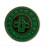 106607 Skyddsombud Transport - Pin i mässing med magnet - 40mm