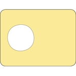 107080 Handtagsmarkering med hål - Efterlysande dekal i plast - 120x150mm