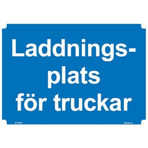 107212 Laddningsplats för truckar - Skylt i plast - A4[210x297mm]