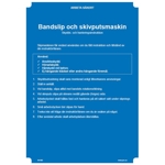 107294 Bandslip och skivputsmaskin - Skylt i plast - A4[210x297mm]