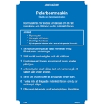 107296 Pelarborrmaskin - Skylt i plast - A4[210x297mm]