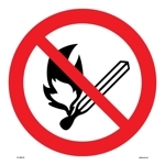 107103-H Rökning och öppen eld förbjuden - Dekaler och skyltar