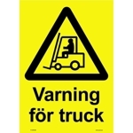 107054-H Varning för truck - Dekaler och skyltar