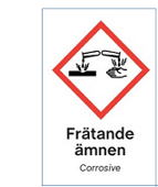 106894-H Frätande ämnen/corrosive - Dekaler och skyltar