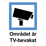 107322-H Området är TV-bevakat - Dekaler och skyltar