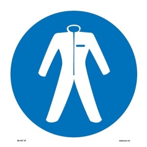 107595-H Skyddskläder Symbol - Dekaler och skyltar