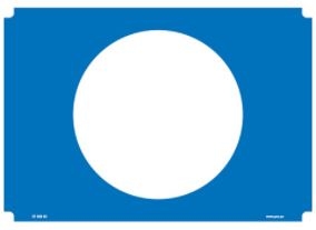 107886-H Åkriktningssymbol Cirkel - Dekaler och skyltar