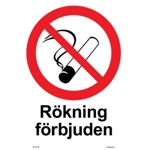 107910-H Rökning förbjuden - Dekaler och skyltar