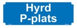 107061-H Hyrd p-plats - Dekaler och skyltar