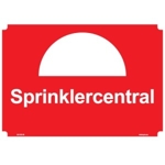 107133-H Sprinklercentral - Dekaler och skyltar