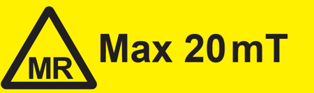 MR5104-1 MR Triangel Max 20mT - Dekal i plast, 25st - 40x15mm