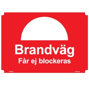 107632-H Brandväg - Skyltar och dekaler