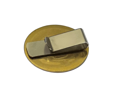 106595 Skyddsombud IF Metall - Pin med klämma - 40mm