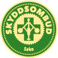 106596 Skyddsombud SEKO - Pin i mässing med dubbelnål - 40mm