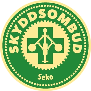 106565-1 Skyddsombud SEKO - Dekal i plast - 16mm [20st]