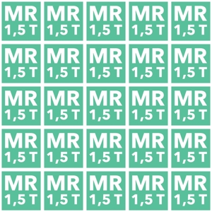 MR3044-1 MR 1.5T - Dekal i plast, 25st - 33x33mm
